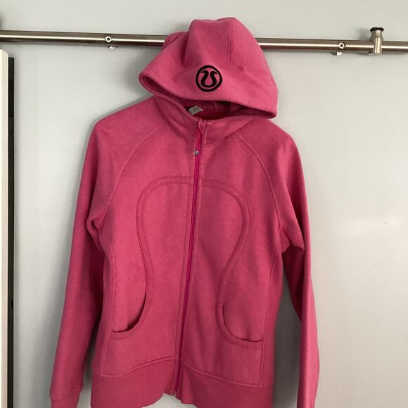 Lululemon Scuba Hoodie *Stretch (Lined Hood) Power Pink SIZE 10 - Picture 1 of 10